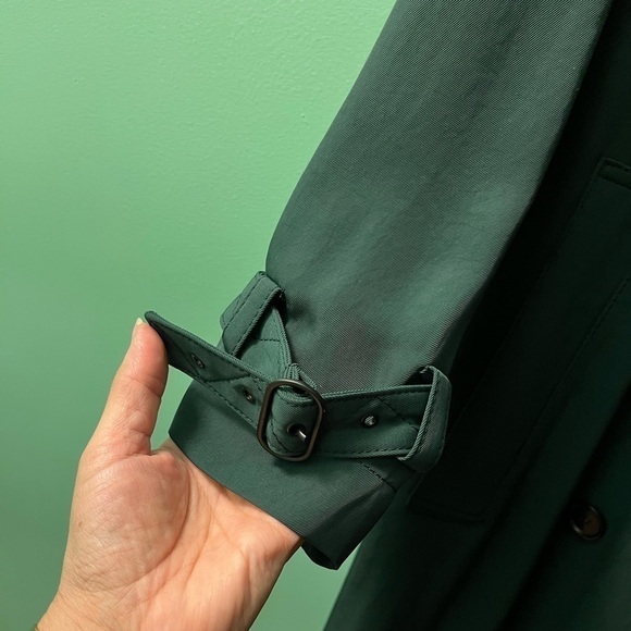Acne hunter green trench coat - Picture 3 of 9